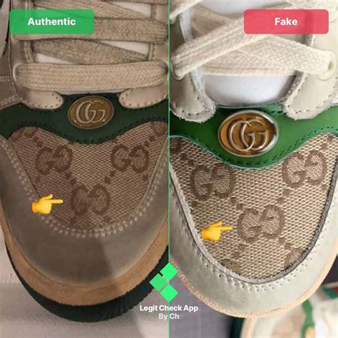 gucci sneakers fake vs real|authentic gucci sneakers.